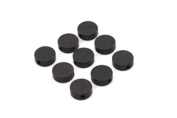 Black Spacer Beads, 25  Oxidized Brass Black Spacer Connectors, Round Beads (8x3mm) D0128 S482 For Cheap - Image 2