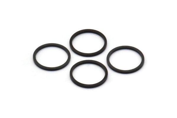 13mm Black Rings - 50 Oxidized Brass Black Circle Connectors (13x1x1mm) BS 1100 S552 Online Hot Sale